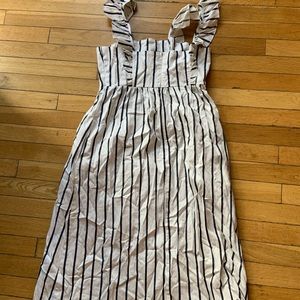 Splendid Sleeveless Striped Pinafore Dress
